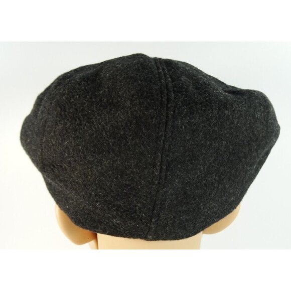 Mens Vintage Newsboy Cap Hat Bercat Cashmere Wool Italy Gray 7 1/8 57 - Picture 8 of 8